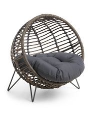 Indoor Outdoor Woven Half Moon Pet Chair | TJ Maxx