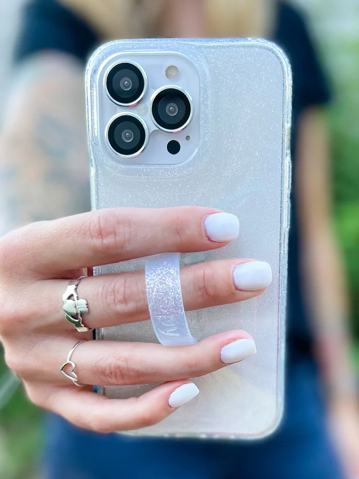 Loopy Cases - Clear Sparkle Silver | Loopy Cases