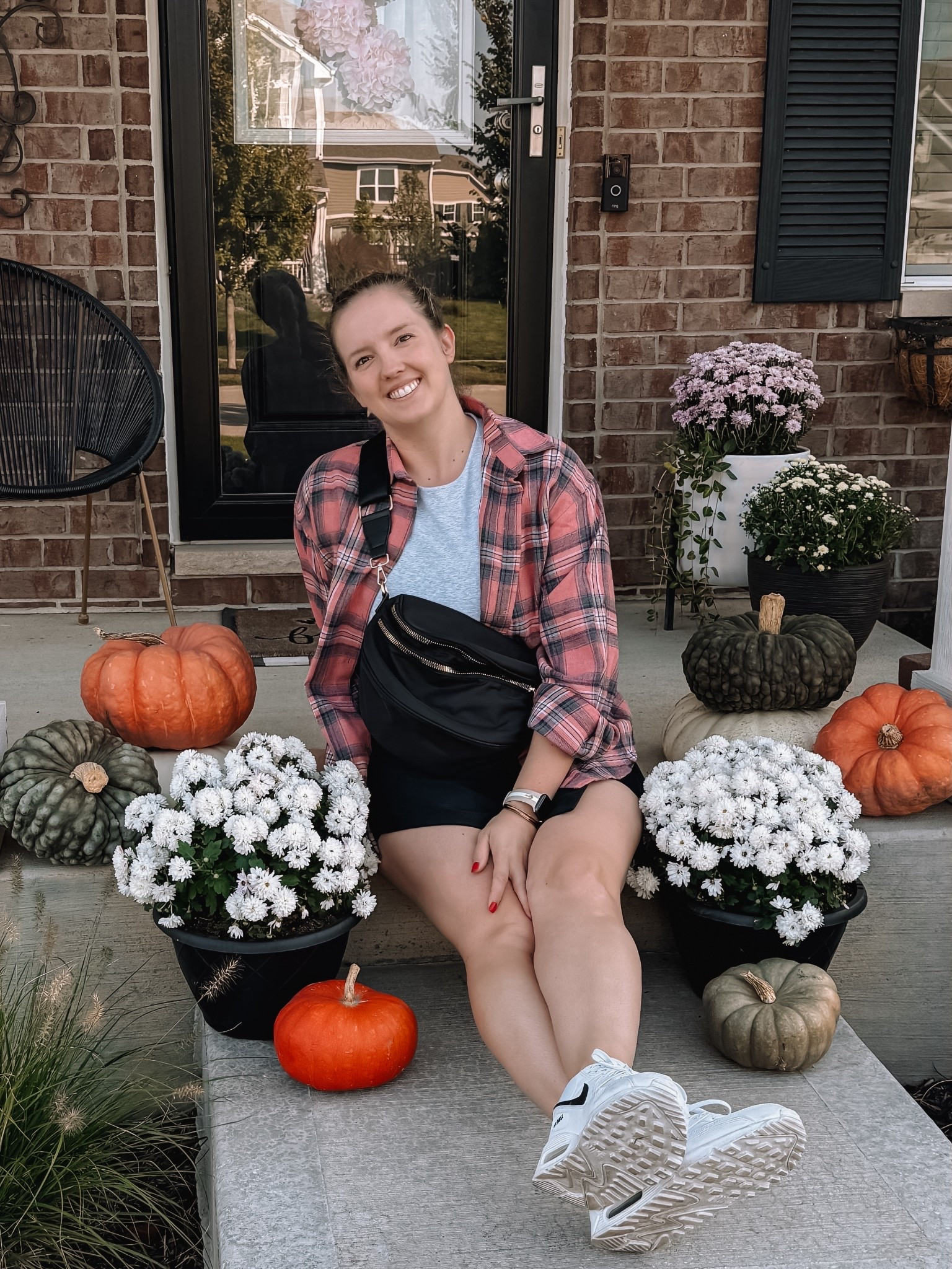 Perfect pumpkin patch outfit for a preppy but fall look. And this crossbody bum bag is the BEST! It’s enormous and fits everything for moms including diapers and wipes to ditch the big diaper bag on quick trips!

#LTKMidsize #LTKItBag #LTKSeasonal