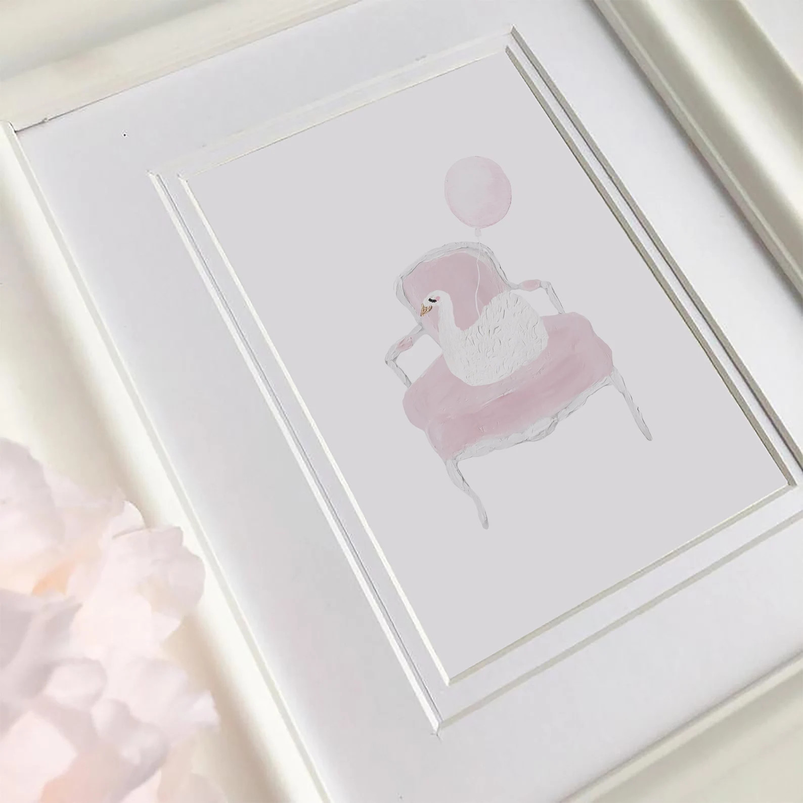 Swan Nursery Decor Pink, Swan Nursery Art, Pink Nursery Swan Print, Nursery Wall Art Girl - Etsy | Etsy (US)