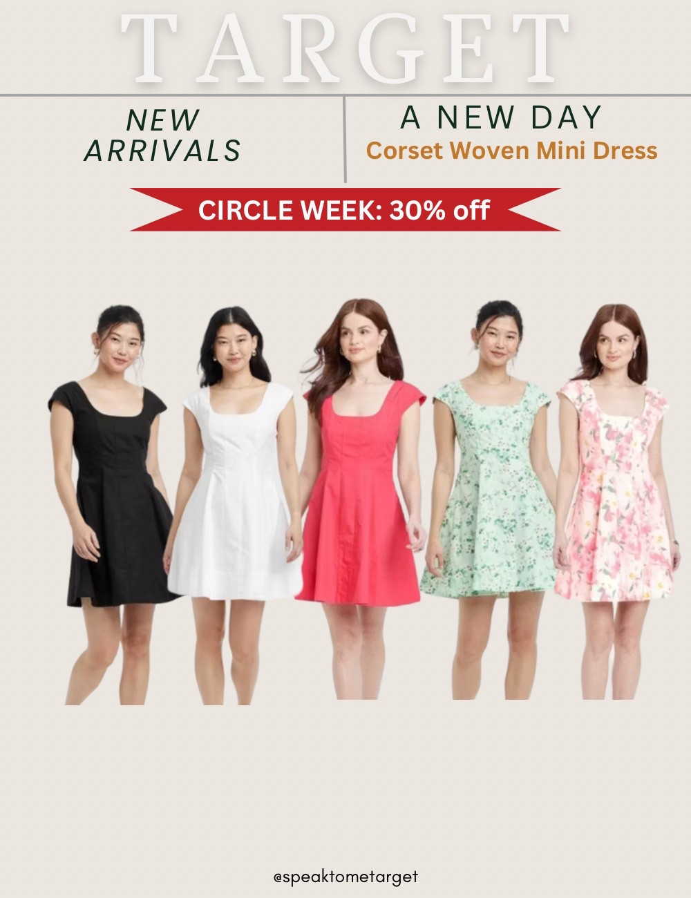 New at Target! And save 30% off! A New Day corset woven mini dress 

#LTKStyleTip #LTKSaleAlert #LTKFindsUnder50
