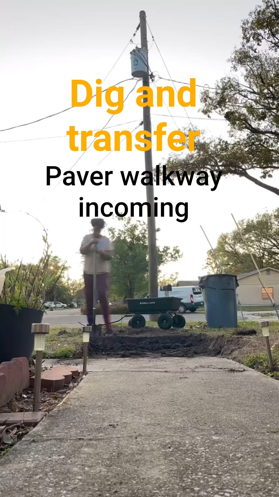 Checkerboard pattern or gray?

A transfer shovel (yes there’s different types)
A 4cu @gorillamadeproducts dump cart
I got both years ago from @loweshomeimprovement 

PLUS Several hours of time 

Leaves me with a dug pathway

I still need to tamp down, level and do some more prep before I can lay any pavers. 

But the first step is done
#paverwalkway #paverwalkways #lowesfinds