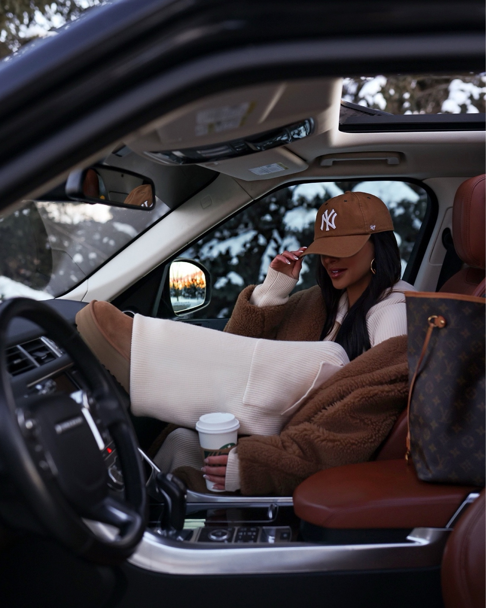 Cozy winter outfit ideas 
Nordstrom knit cargo set wearing an XS - runs large
Max Mara teddy bear coat wearing a size small
Ugh platform minis


#LTKSeasonal #LTKfindsunder100 #LTKshoecrush