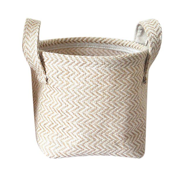 Large Seagrass Woven Wicker Basket with Arched Handles, Rustic Natural Brown Finish, as Coastal D... | Walmart (US)