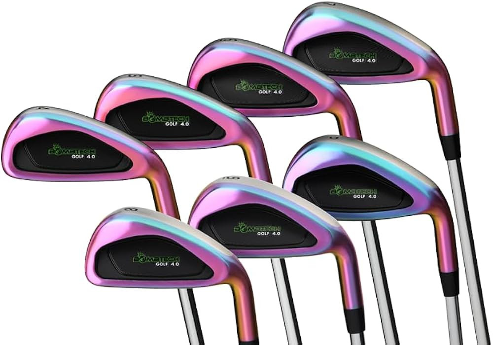 BombTech Golf - Premium Golf 4.0 Iron Set - Right-Handed Irons Include 4, 5, 6, 7, 8, 9, PW - Eas... | Amazon (US)