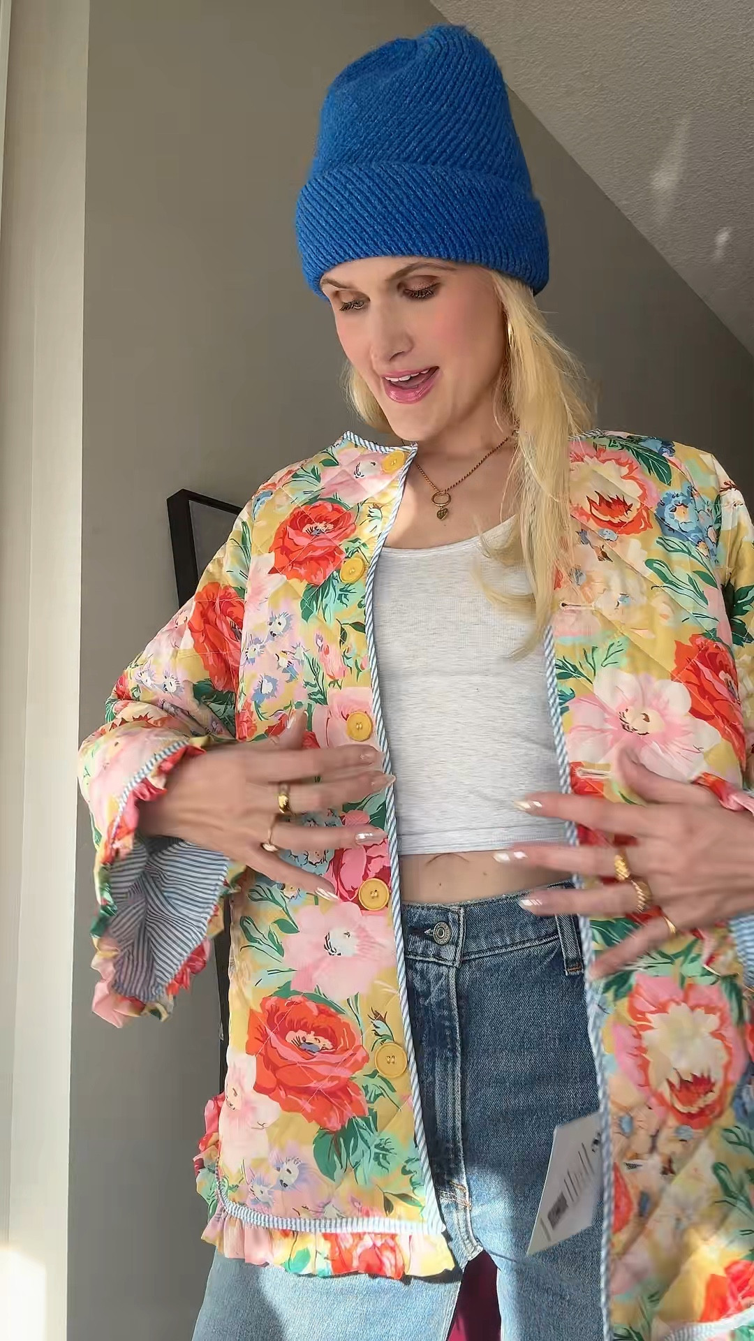 Spring coat of my DREAMS!!!!! #quiltedjacket #quiltedcoat #springfashion 