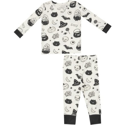 Black and White Glow in the Dark Loungewear set, Ivory | Maisonette