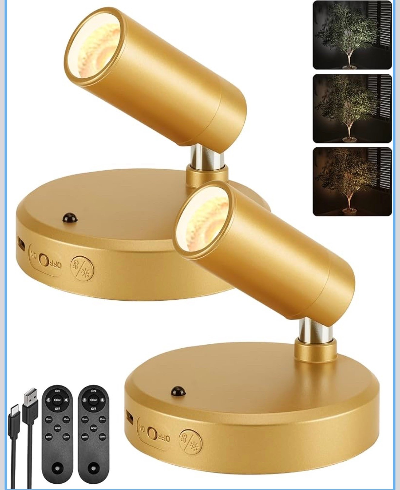 The EZVALO plant spotlight indoor features a built-in 5500mAh rechargeable battery, delivering up to 150 hours of runtime at low brightness or 25.5 hours at high brightness (varies by brightness setting). This battery operated spot light provides 100 lumens of soft, glare-free illumination, perfect for accent lighting. It fully charges in just 5 hours via USB-C, Ideal for lighting plants, artwork, and small decorative areas.

#LTKHome #LTKSaleAlert #LTKvlog