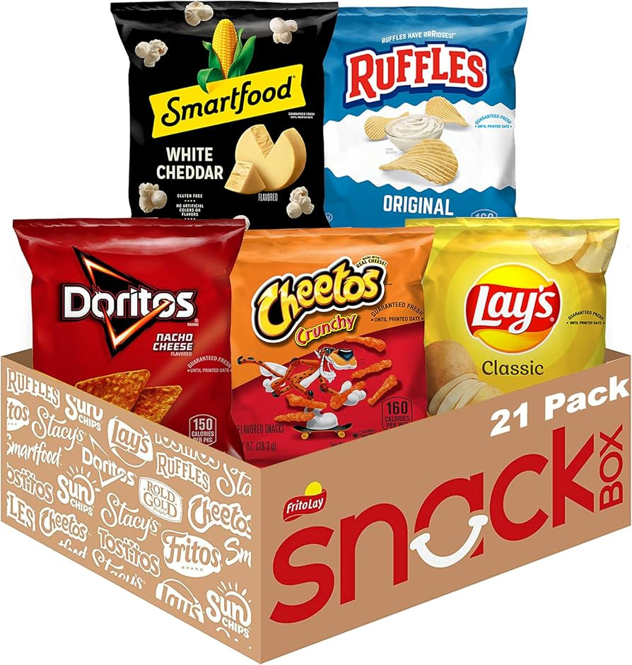 Frito-Lay Classic Mix Variety Pack, Single Serve Snack Bags (Pack of 21) | Amazon (US)