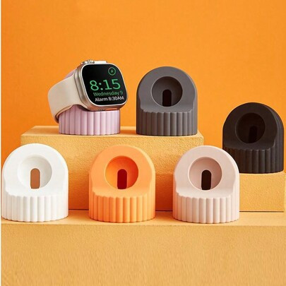 1pc Silicone Charging Stand Base, Watch Charger Stand, Universal Watch Stand For 46mm 49mm 45mm 44mm 42mm 41mm 40mm 38mm Smart Watch Holder Accessorie | SHEIN