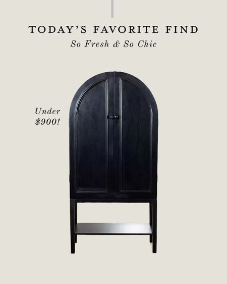 Arch cabinet under $900! Remember to use the 15% off coupon code on the site when you sign up for emails. 
-
Black cabinet - black wood arch cabinet - living room furniture - dining room furniture - arch bar cabinet 

#LTKFind #LTKhome