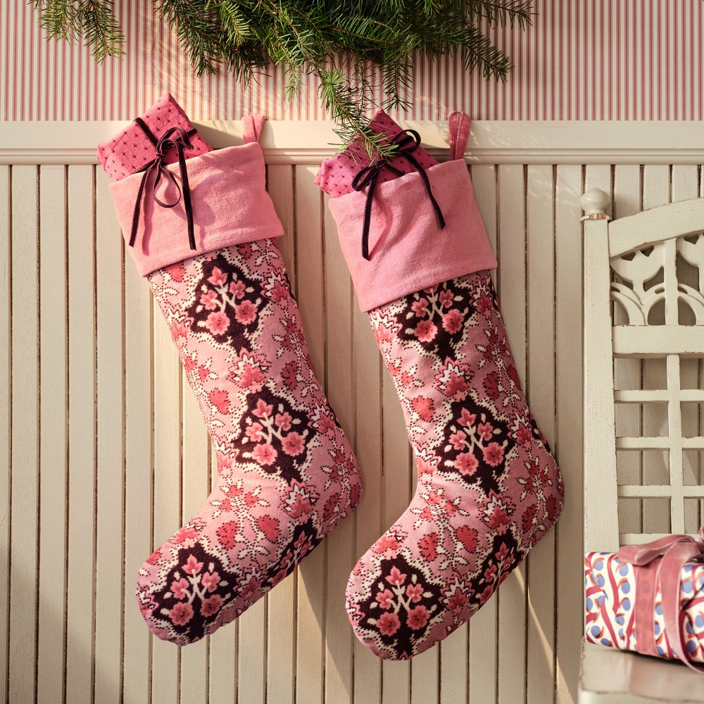 Hill House x Williams Sonoma Home Diamond Block Stocking | Williams-Sonoma