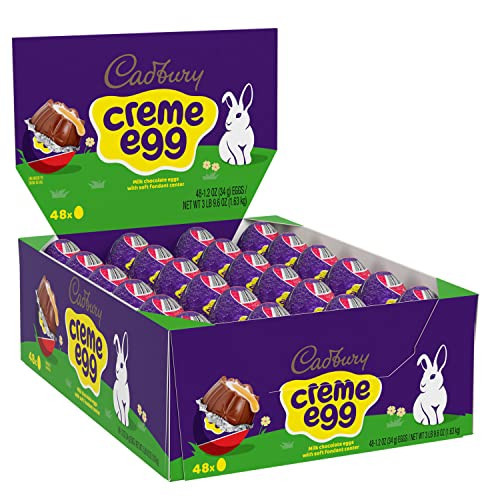 CADBURY CREME EGG Milk Chocolate Candy, Easter, 1.2 oz Eggs (48 Count) | Amazon (US)