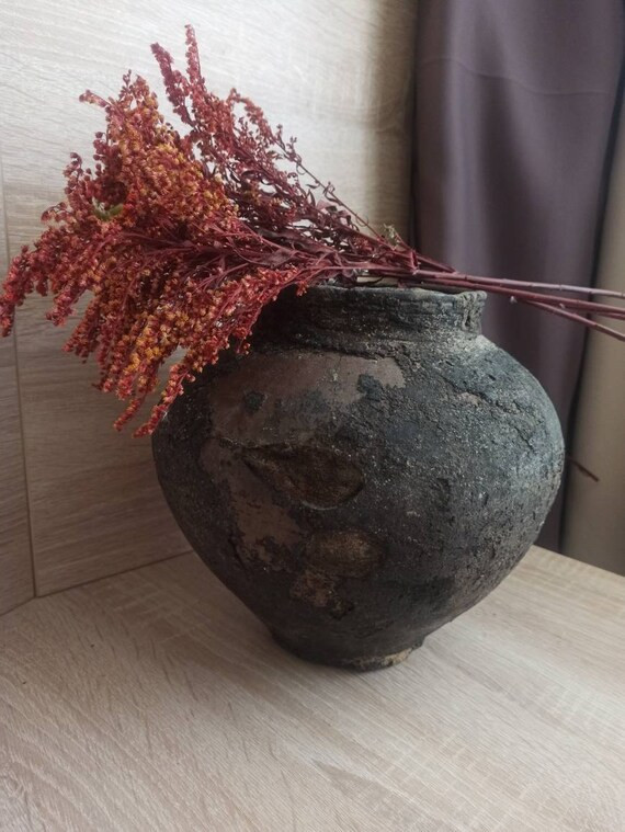 Vintage Clay Vessel Antique Clay Pot Rustic Ceramic Bowl | Etsy | Etsy (US)