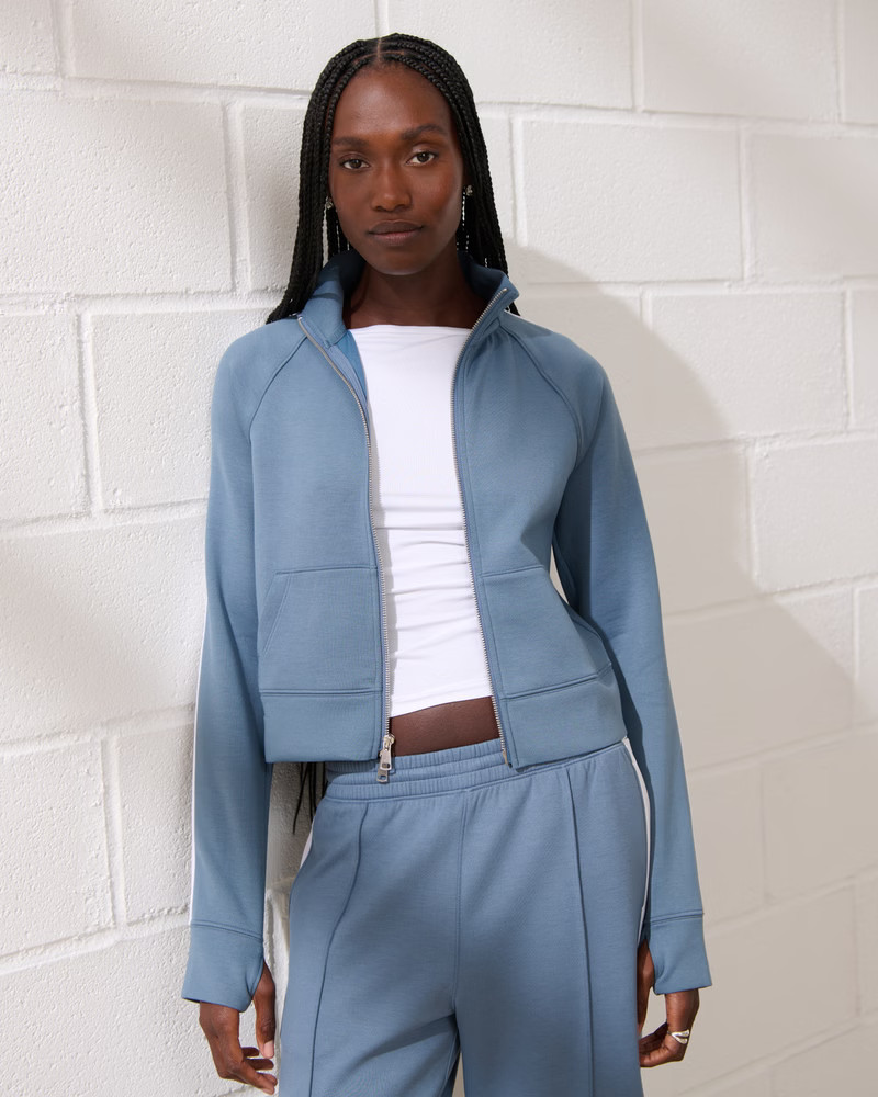 Women's YPB neoKNIT Mockneck Full-Zip | Women's Active | Abercrombie.com | Abercrombie & Fitch (US)