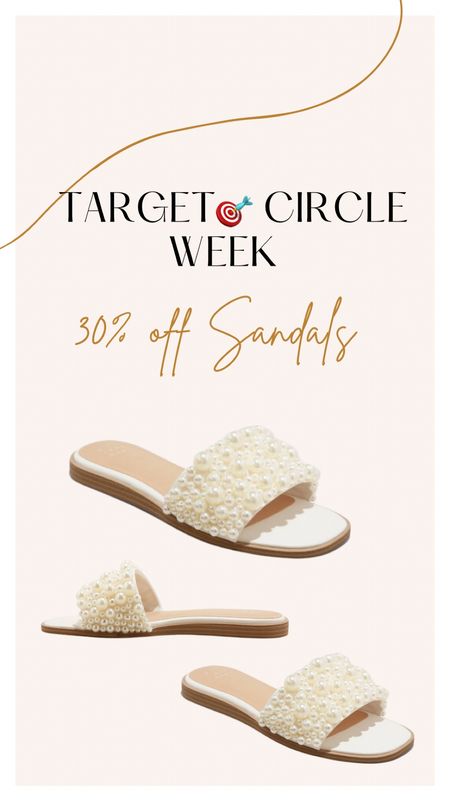 30% off sandals at Target with Target Circle Week!🤍 

Target Circle week. Spring sandals. Spring footwear. Target sale. Target sandals.

#LTKshoecrush #LTKsalealert #LTKxTarget