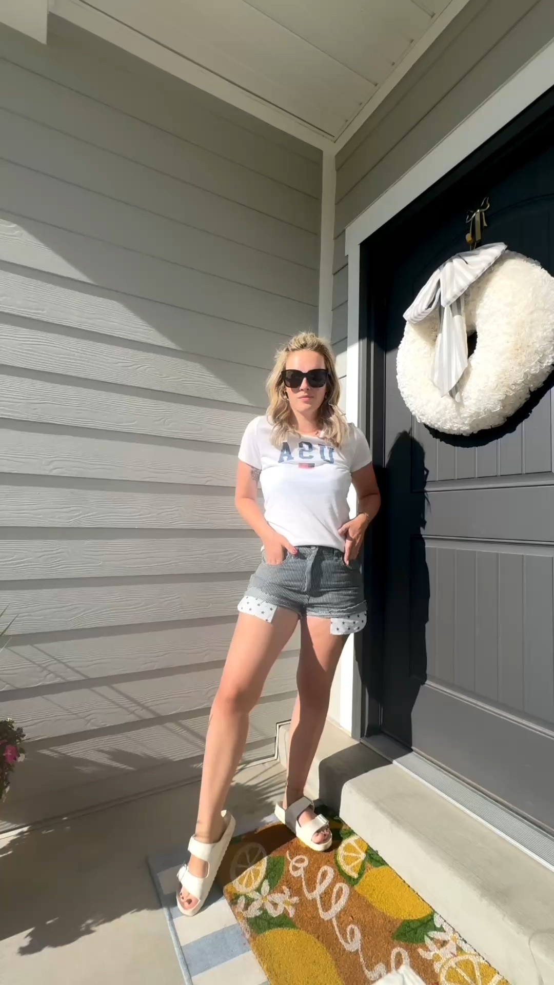 What I’m wearing to head to the parade & immediately to the lake after 🇺🇸

Top: Medium
Bottoms: runs small, size 8. 
Swim underneath: both size medium

#LTKootd #LTKSeasonal #LTKSaleAlert