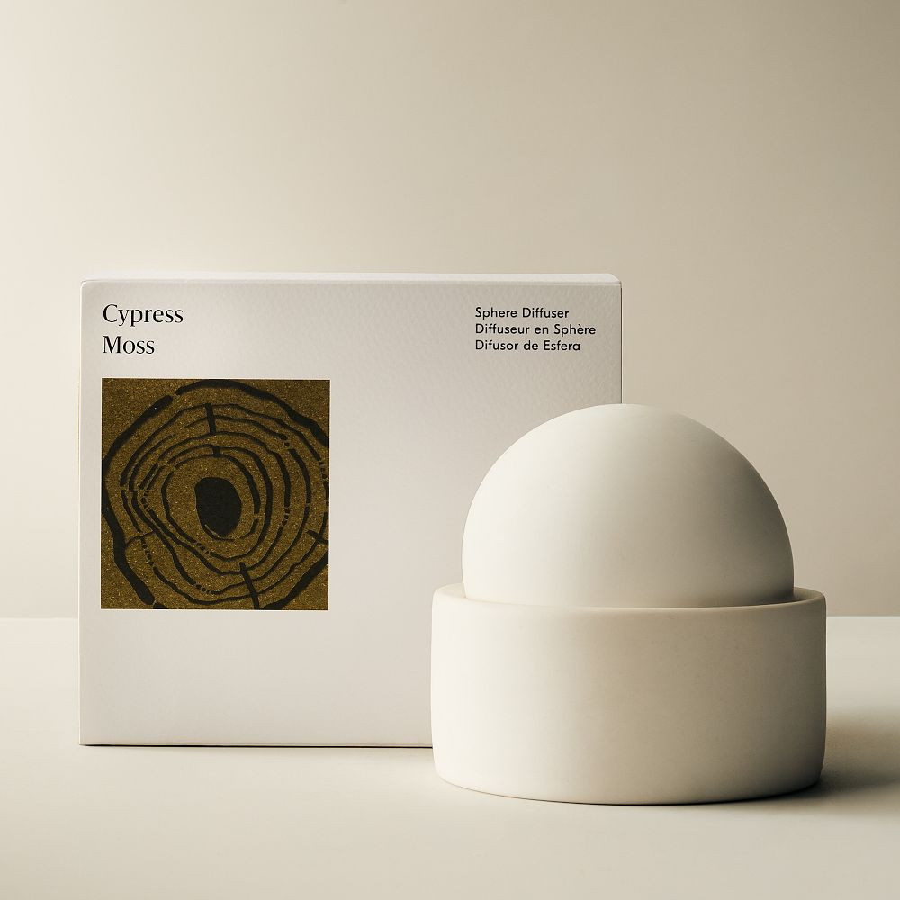 West Elm Homescent Sphere Diffuser - Cypress Moss