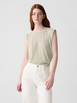 Linen-Blend Tank Top | Gap (US)