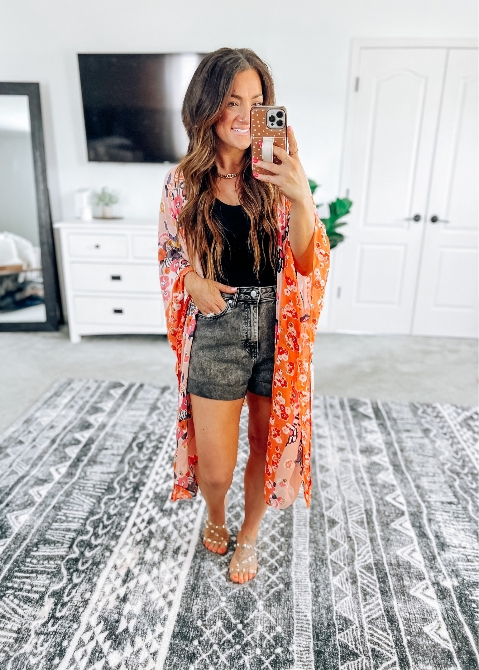 Kimono style 😍 sized up one in the shorts for a baggy fit 👌 

#LTKunder50 #LTKSeasonal #LTKstyletip