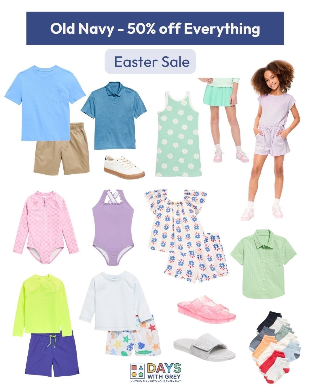 Old Navy is having their 50% off everything sale! It is the best time to stock up on spring and summer clothing for your kids and yourself!

#LTKSaleAlert #LTKmomlife #LTKKids