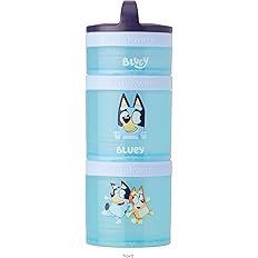 Whiskware Bluey Stackable Snack Containers for Babies, Toddlers, and Kids, 3 Stackable Snack Cups... | Amazon (US)