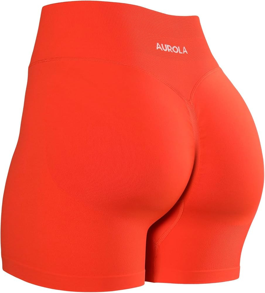 AUROLA Influence Workout Shorts for Women,2.5 3.5 4.5 5.5 6.5 No Roll Up Squat Proof Scrunch Seam... | Amazon (US)