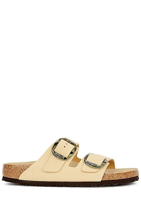 Arizona cream nubuck sliders | Harvey Nichols (Global)