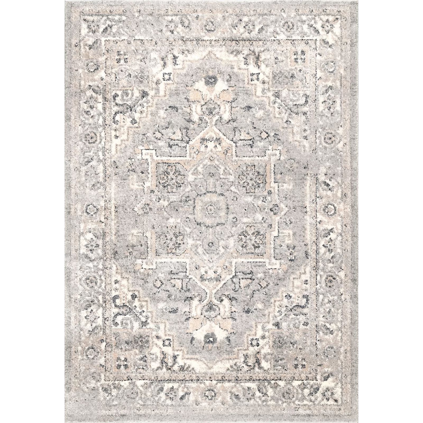 Edwa Oriental Area Rug in Light Gray | Wayfair North America