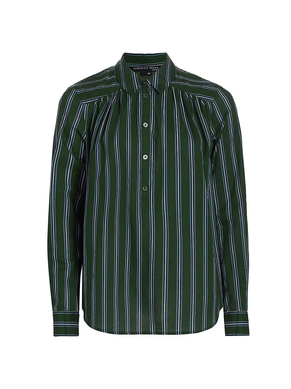 Cambrie Cotton Striped Shirt | Saks Fifth Avenue