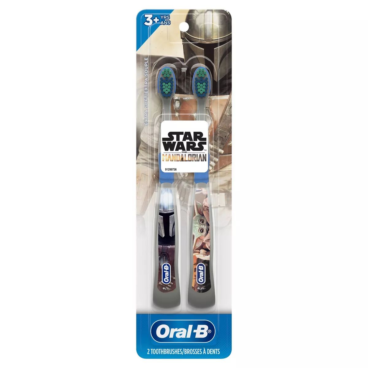 Oral-B Kids Manual Toothbrush featuring Star Wars: The Mandalorian - Extra Soft Bristles - 2ct | Target