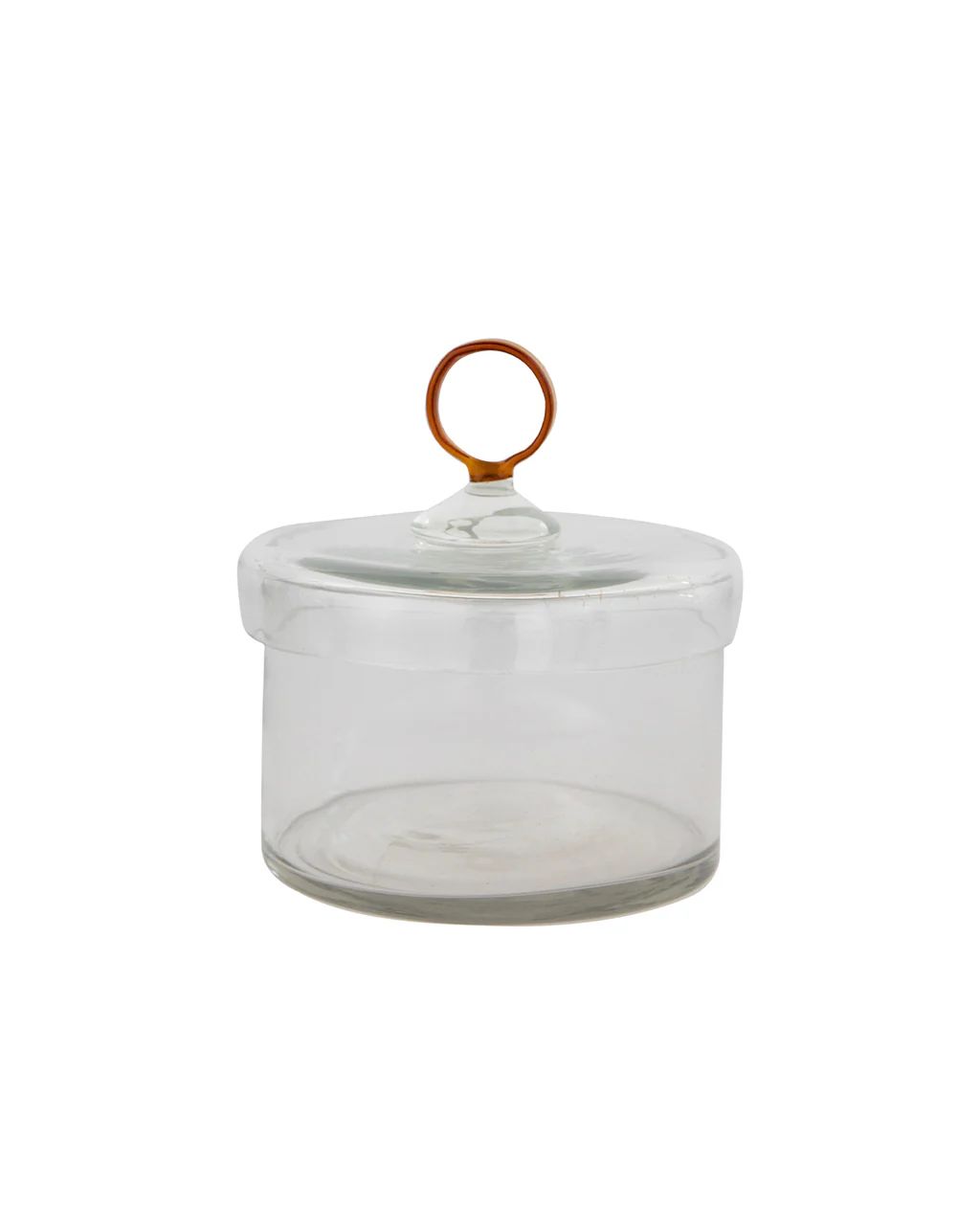 Amber Glass Handle Jar | McGee & Co.