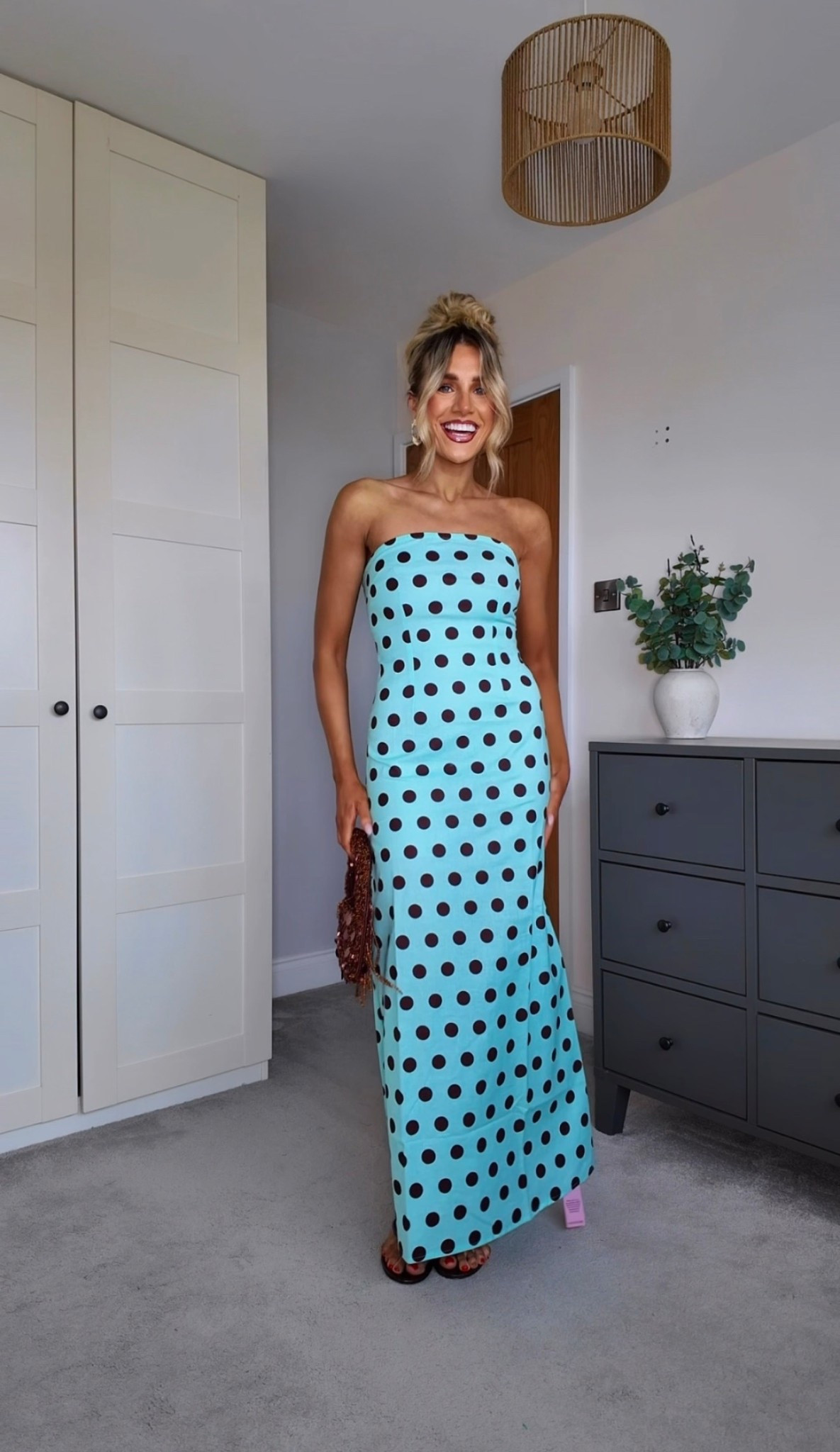 £14 dress 🔗!!!!! Wedding or holiday evening dress option! Gorgeous colours and pattern! 

#LTKsale #LTKuk #LTKspring