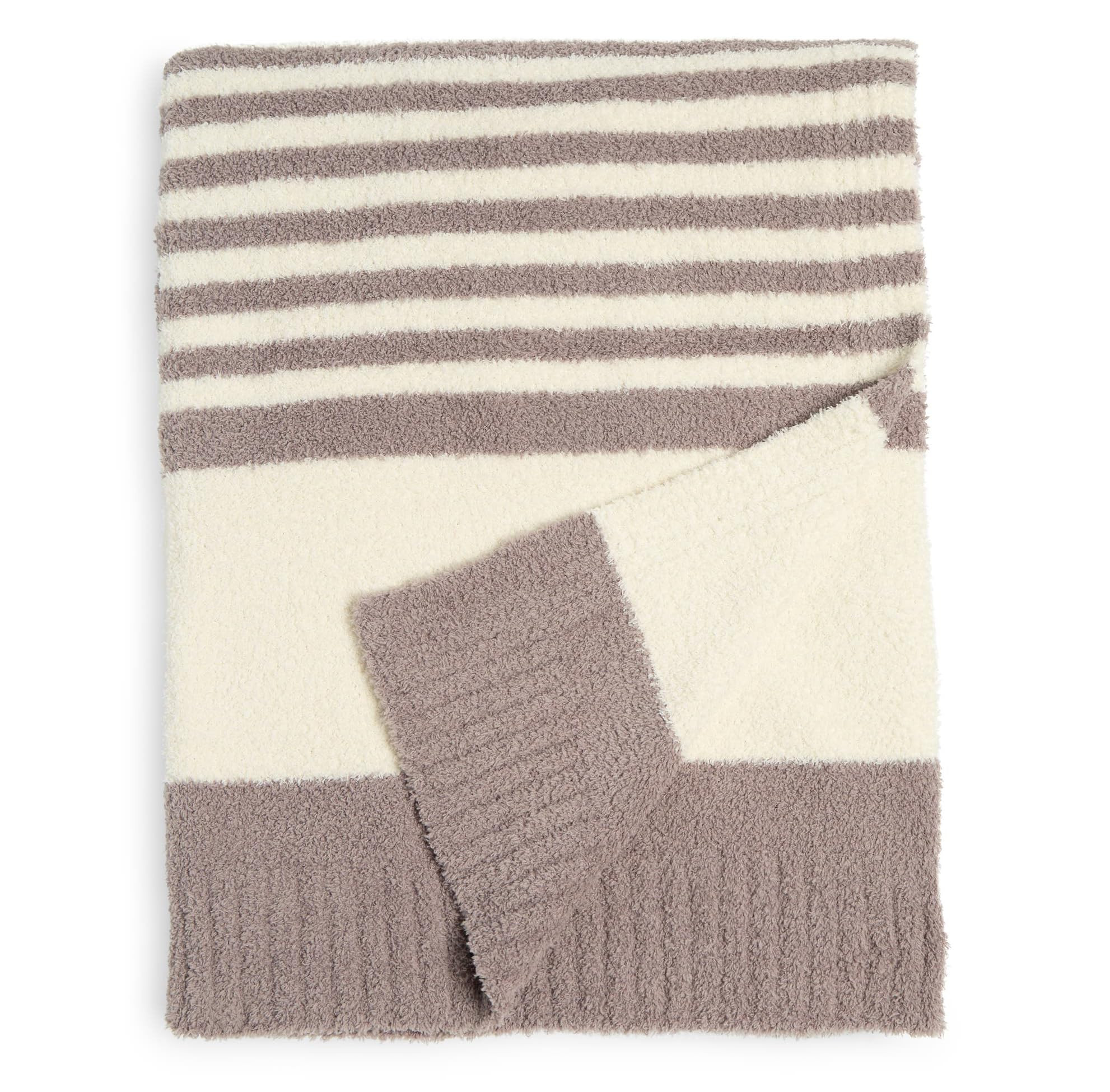 Barefoot Dreams Blanket (Cream/Beach Rock, 45" x 60") | Amazon (US)