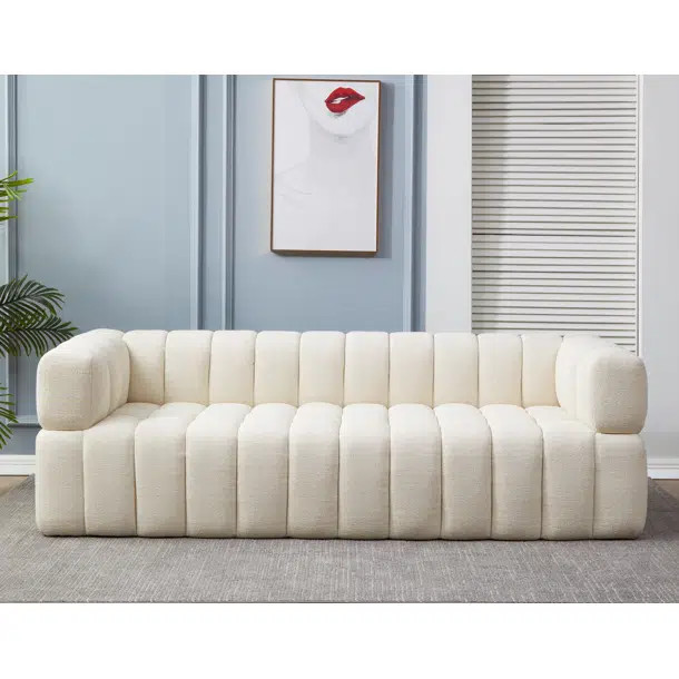 Calyna 89.8" Tuxedo Arm Sofa | Wayfair Professional