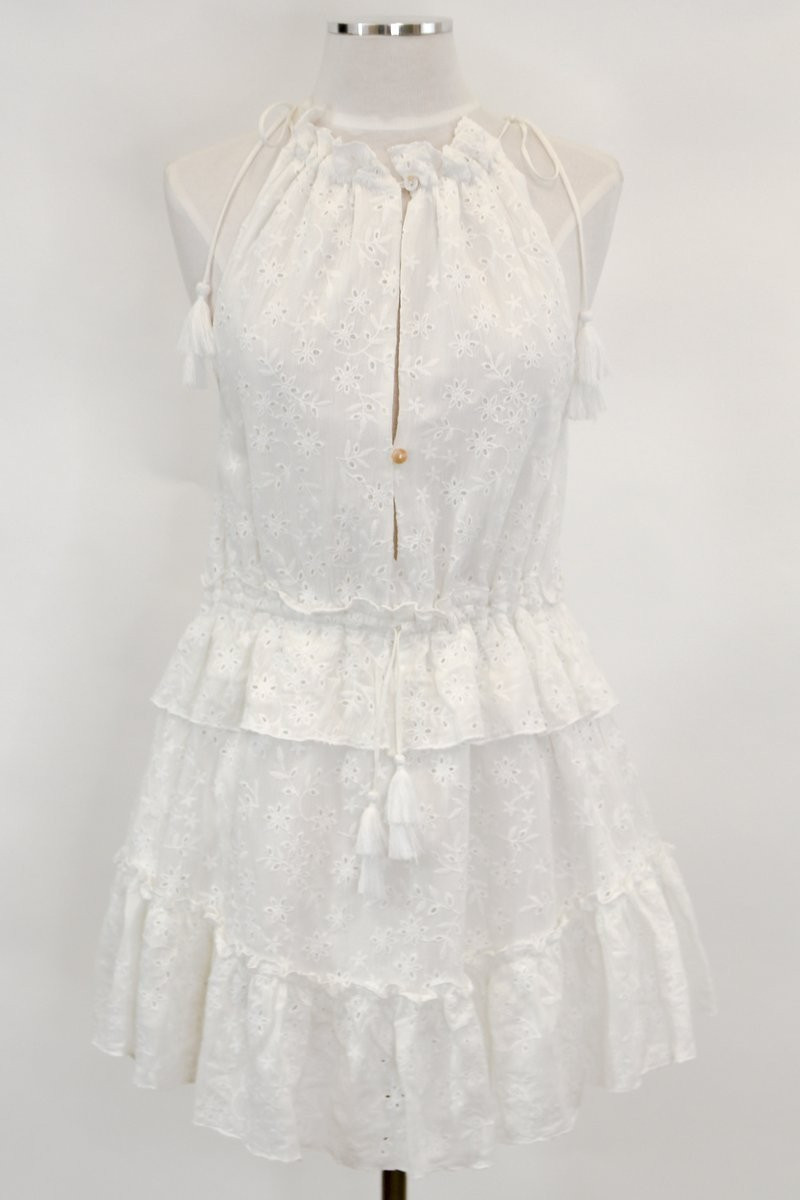 Fine Spring Day Dress - White | The Impeccable Pig