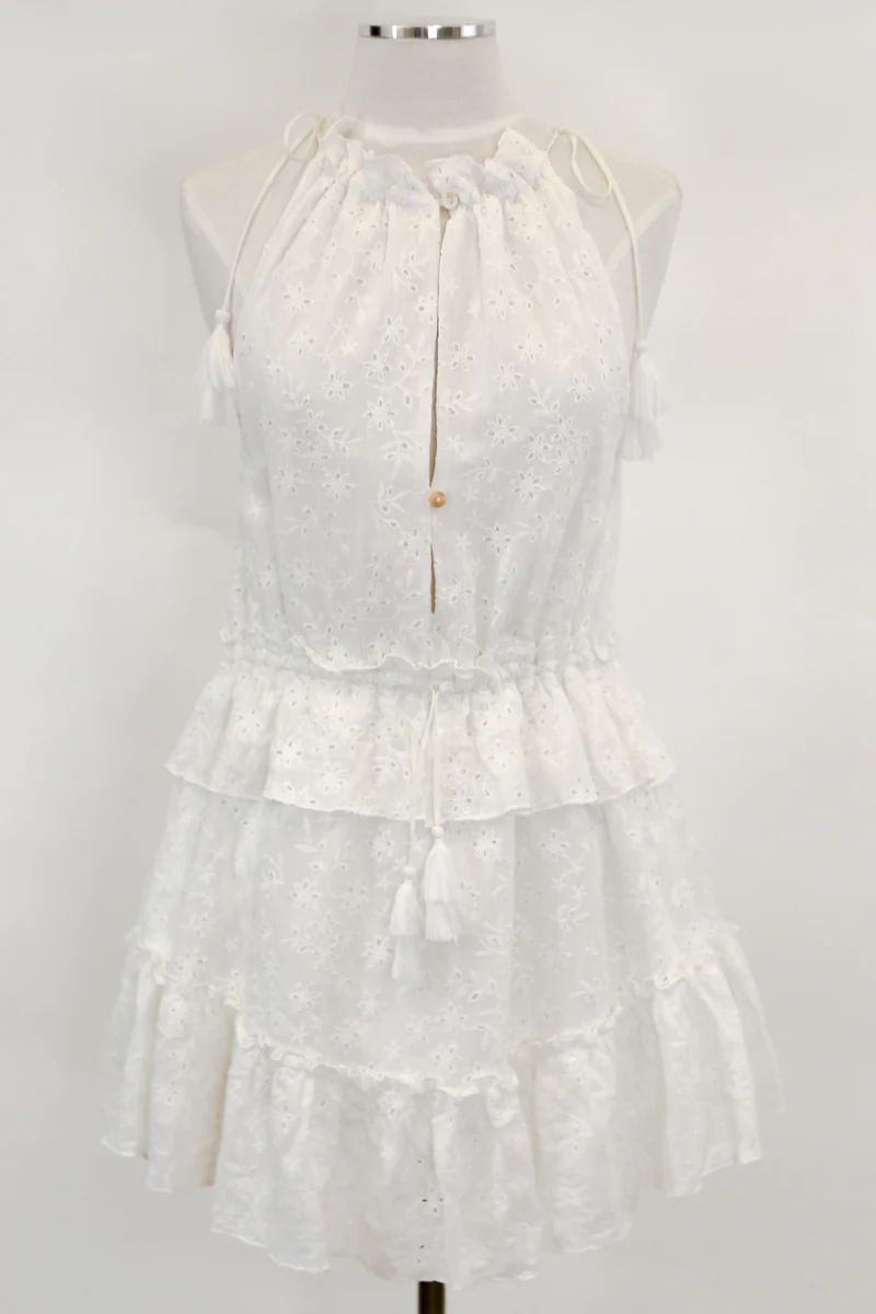 Fine Spring Day Dress - White | The Impeccable Pig