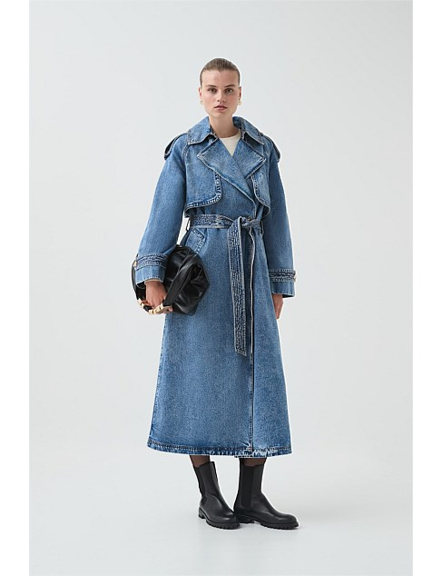 BLUES DENIM TRENCH | David Jones (Australia & New Zealand)