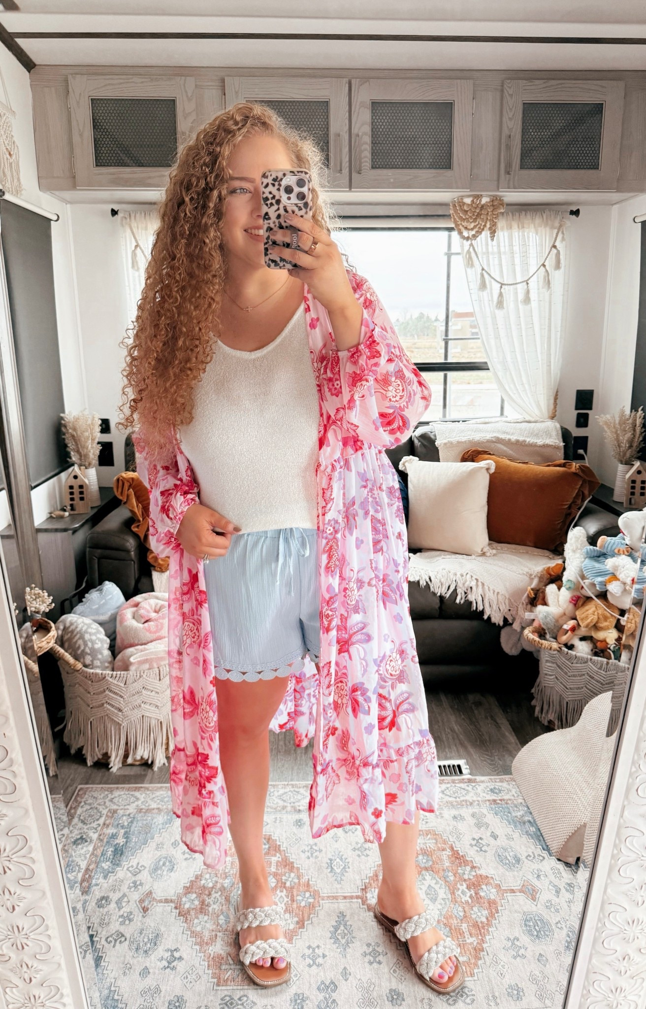 Spring fun in full effect 🌸✨
Pink florals, playful trim, and a little sparkle on the feet 💖 All linked for an easy, head to toe spring look✨ pink floral kimono | Amazon kimono | spring kimono outfit | white tank top | Amazon tank top | blue shorts outfit | fun trim shorts | Amazon shorts | bling braided sandals | spring sandals | spring outfit | playful spring outfit | casual spring look | Amazon casual outfit | summer transition outfit | spring day outfit | feminine spring outfit | Amazon fashion finds | spring weekend outfit | floral layering outfit | spring brunch outfit | spring casual chic | airy spring outfit | Amazon head-to-toe look | spring playful outfit | pink spring layering | Amazon summer outfit | colorful spring outfit | chic spring casual outfit | Amazon outfit ideas | floral spring top | spring outdoor outfit | spring fun outfit


#LTKSaleAlert #LTKMidsize #LTKootd