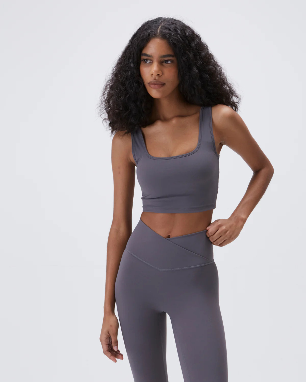 Ultimate Square Neck Bra - Dark Grey | Adanola UK