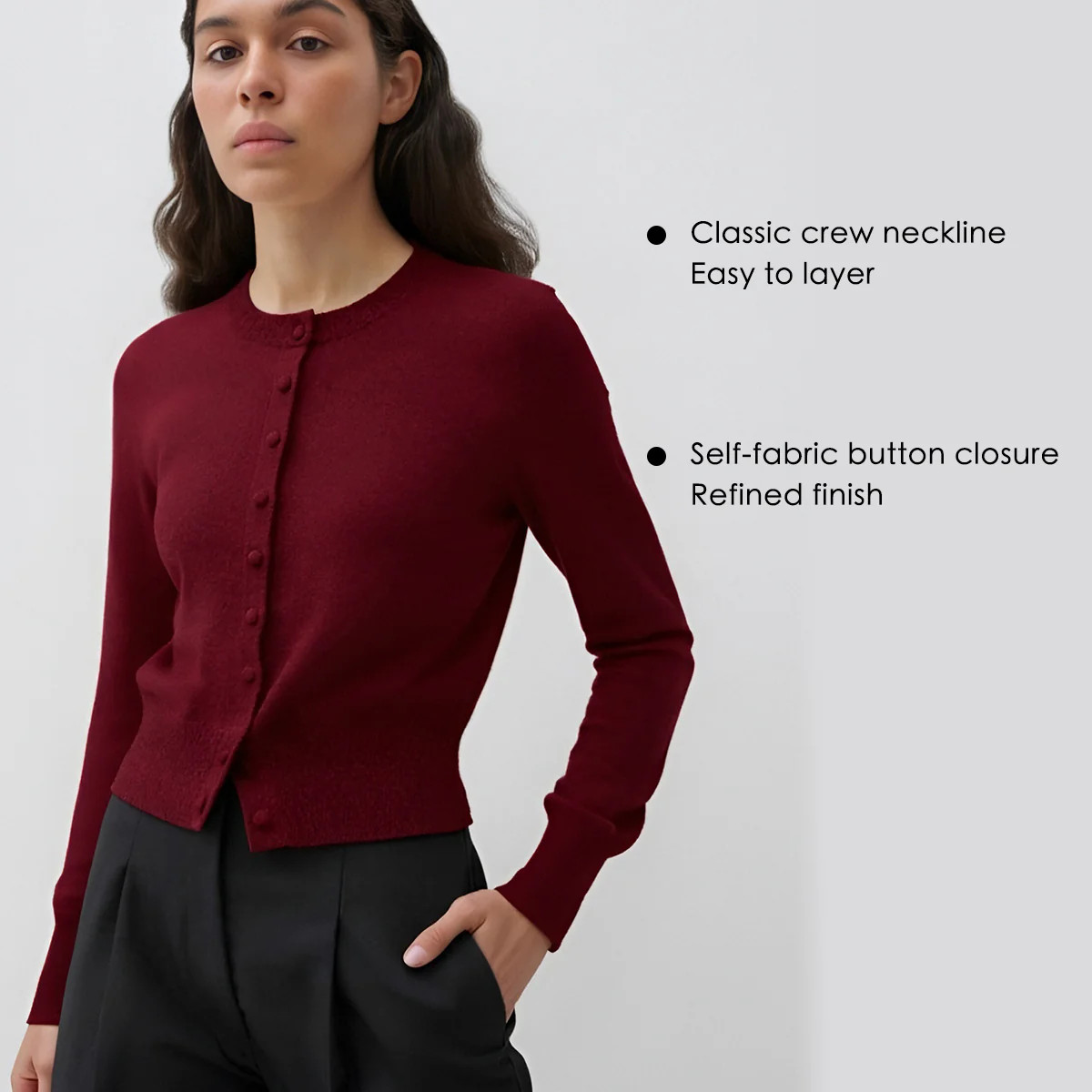 ASOBIO 100% Wool Cardigan | ASOBIO (US)