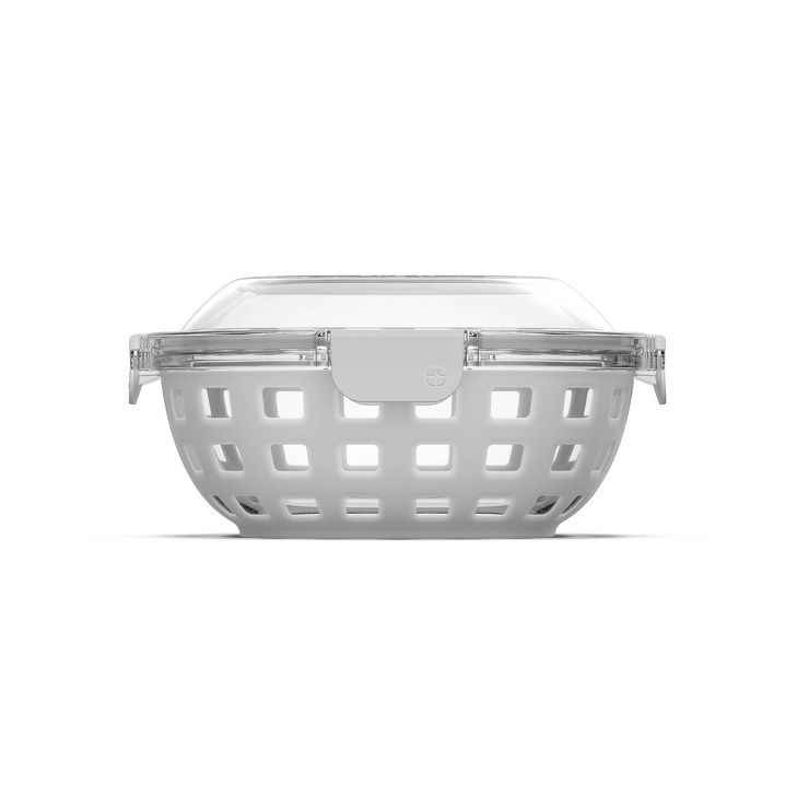 Ello 5.5 Cup Glass Lunch Bowl Food Storage Container - Gray | Target