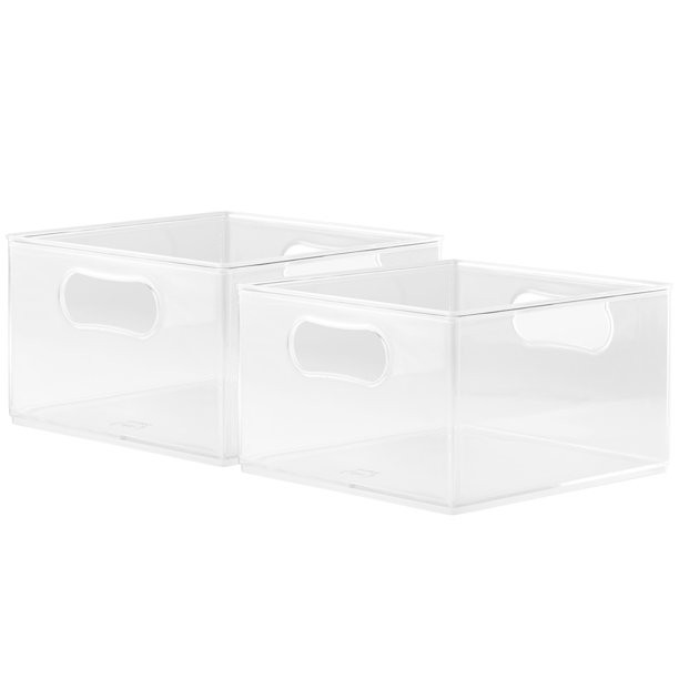 The Home Edit Everything: Large Bin, 10” x 10” x 6” Plastic Modular Storage System, 2 Pack ... | Walmart (US)