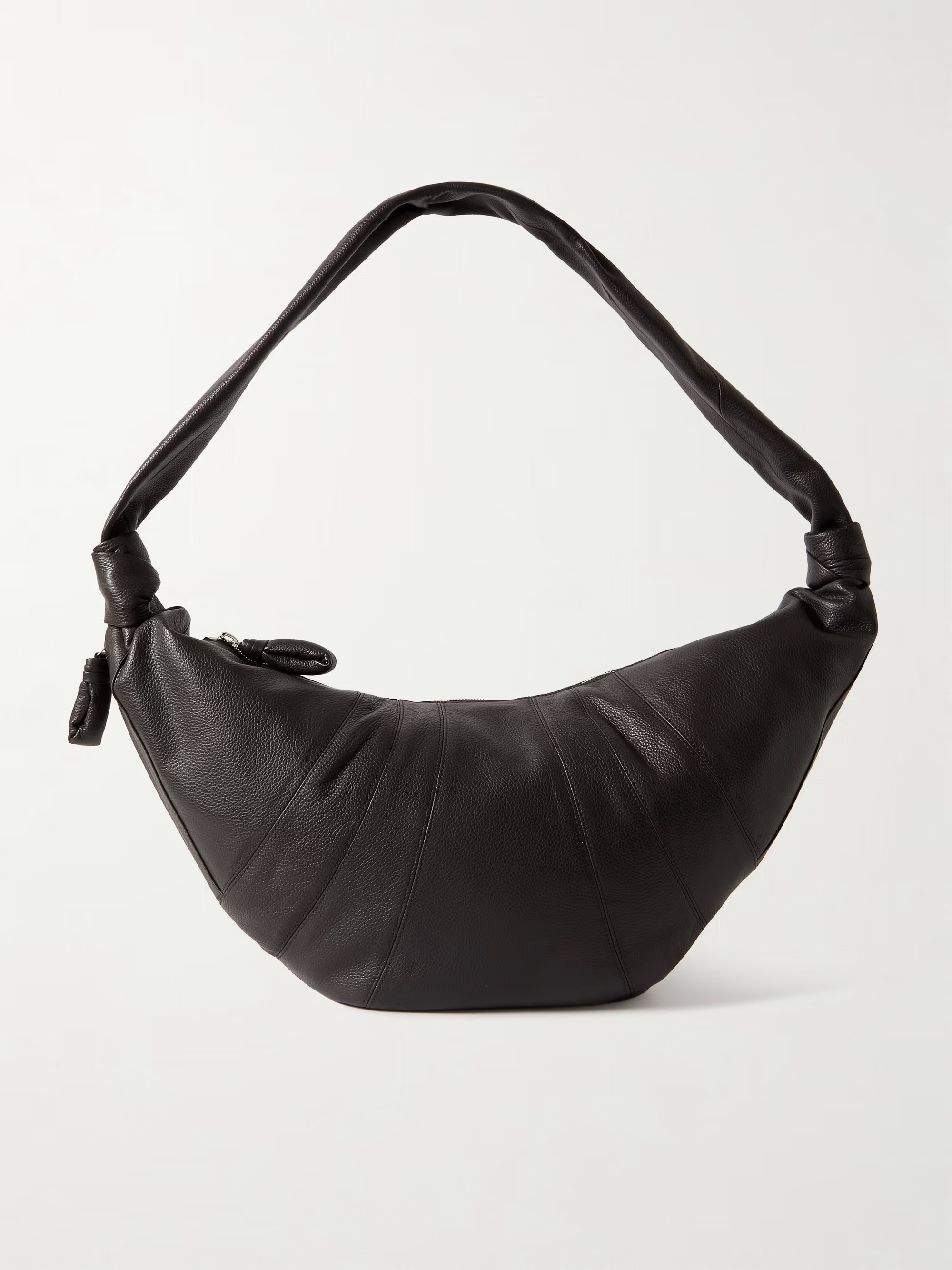LEMAIRE Croissant large paneled textured-leather shoulder bag | NET-A-PORTER | NET-A-PORTER (US)