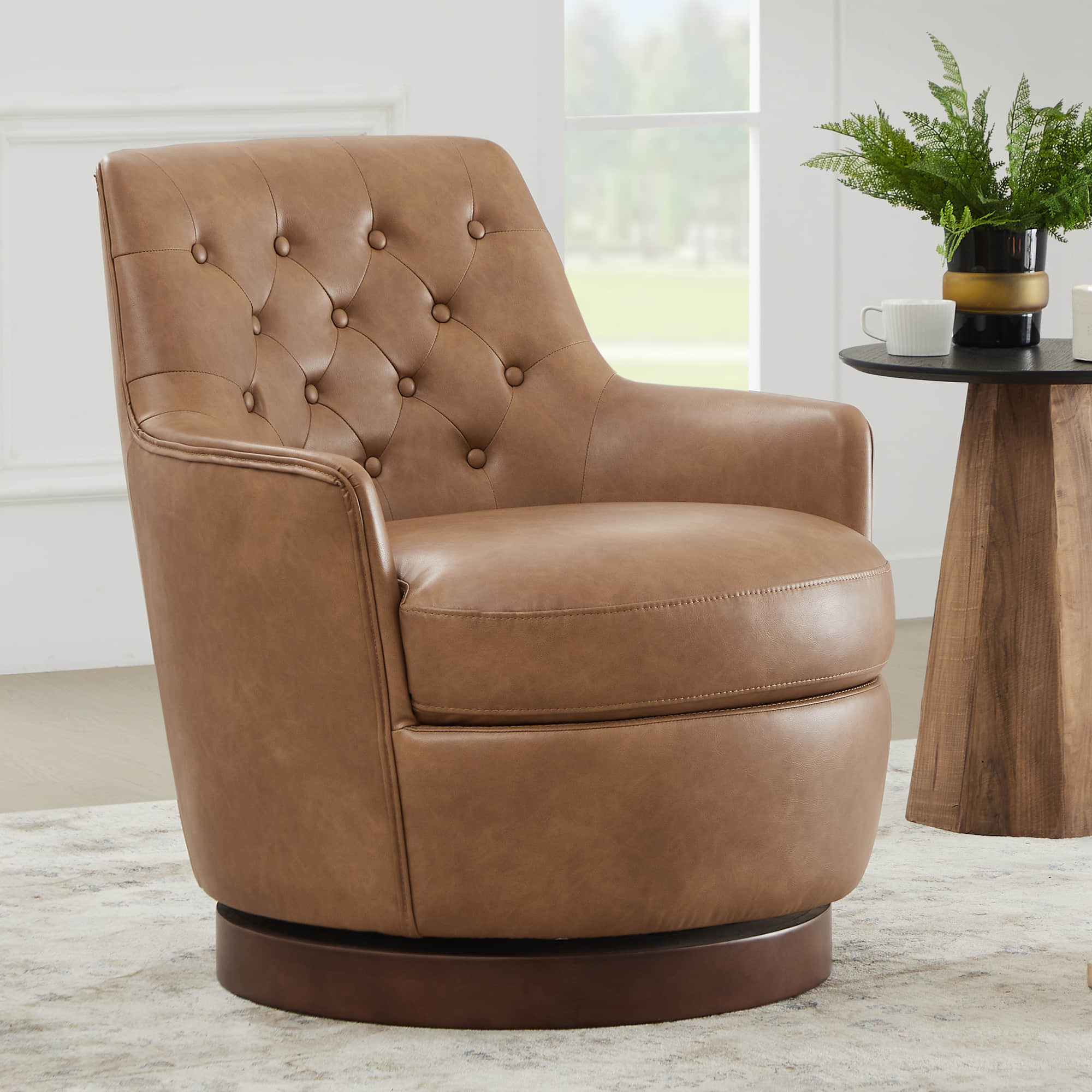 CHITA® Lindy Tufted Swivel Accent Chair - chitaliving.com | Chita