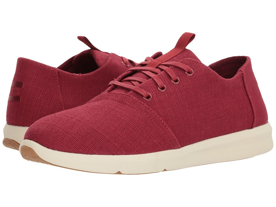 TOMS - Del Rey (Henna Red Heritage Canvas) Men's Lace up casual Shoes | Zappos