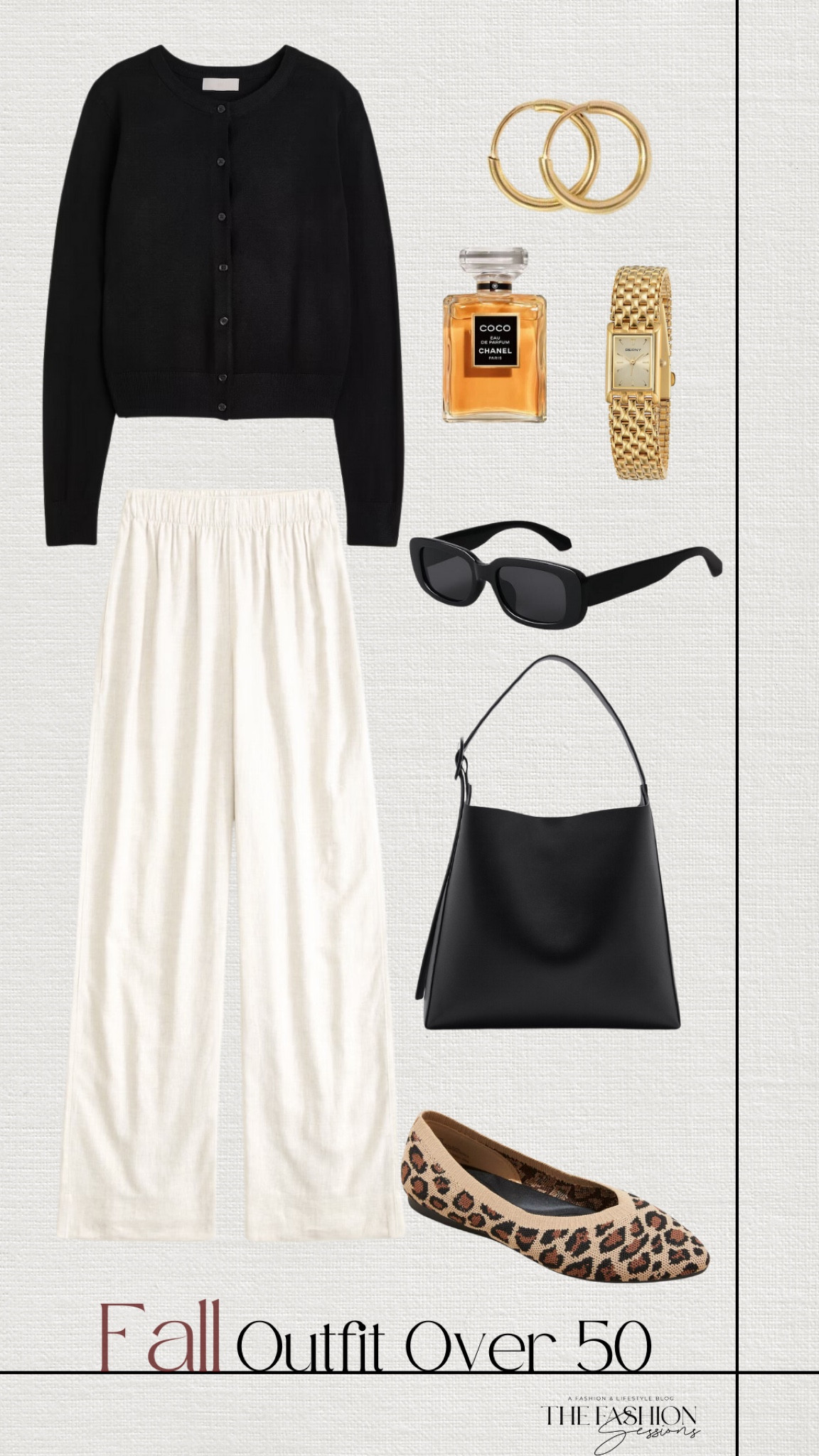 Fall Outfits Over 50 | Cadigan | Linen Pant  | Tote Bag | Leopard Flats |

#LTKShoeCrush #LTKStyleTip