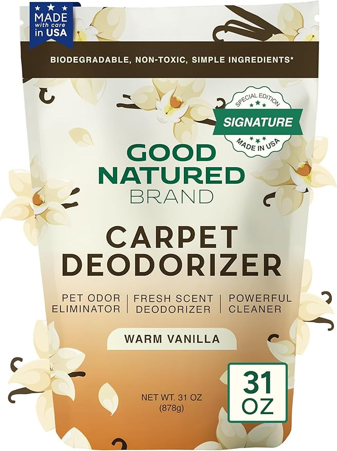 Good Natured Brand | Carpet Freshener & Deodorizer Powder | 31 oz Pet Odor Eliminator for Strong ... | Amazon (US)