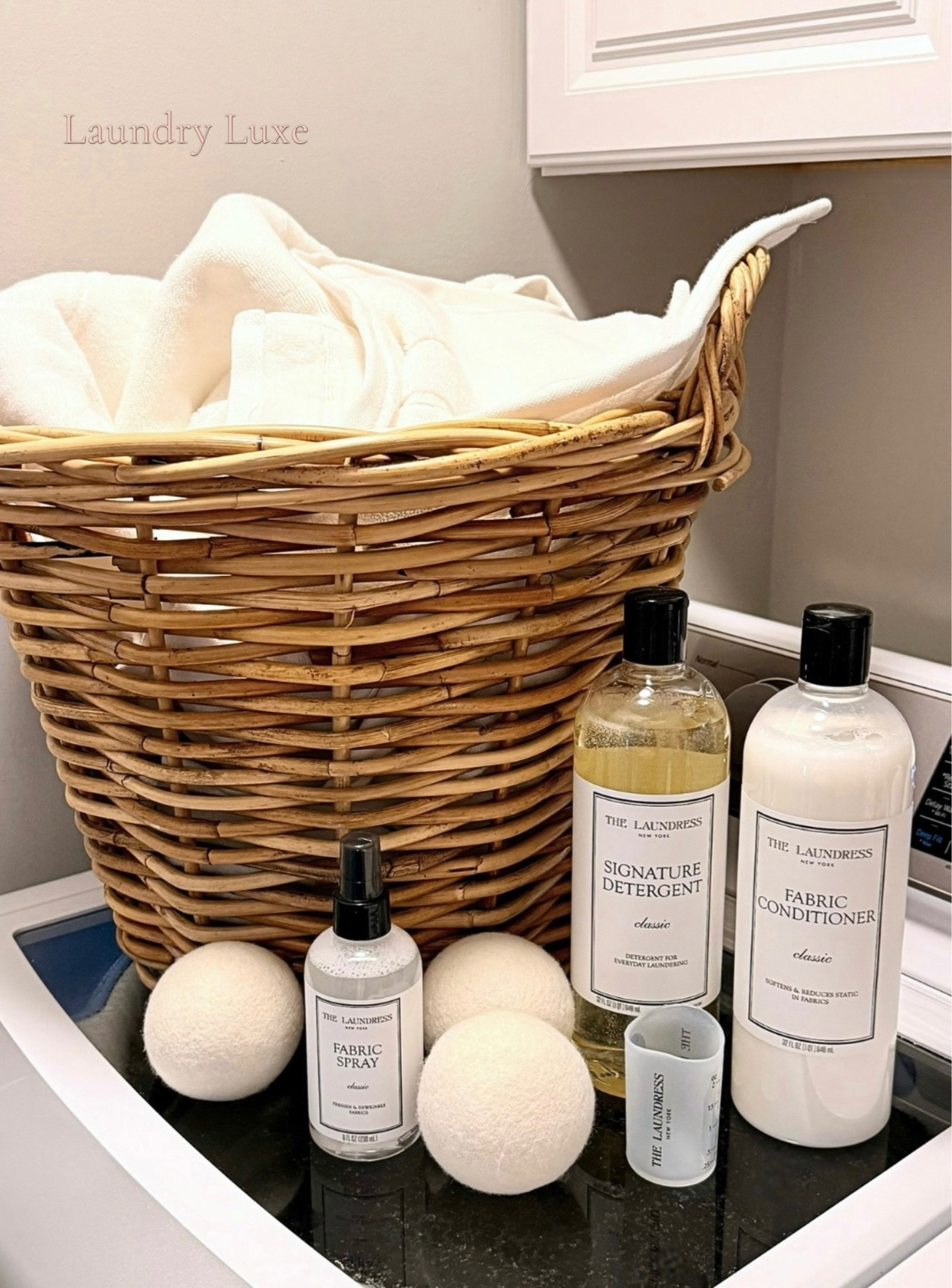 On Sundays we romanticize laundry 🤍

This whole routine makes towels and bedding smell like a luxury coastal hotel. The Isle scent is fresh, clean, watery, and SO good without being overpowering. I’ve especially been loving the fabric spray on sheets between washes.

Linked the detergent, fabric conditioner, wool dryer balls, fabric spray, and measuring cup here 👇

#ad

#LTKselfcare #LTKHome #LTKmorningroutine