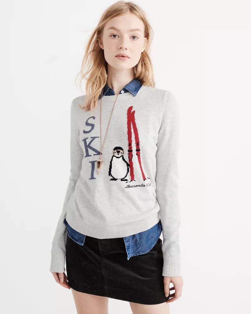 Ski Girl Crew Sweater | Abercrombie & Fitch US & UK